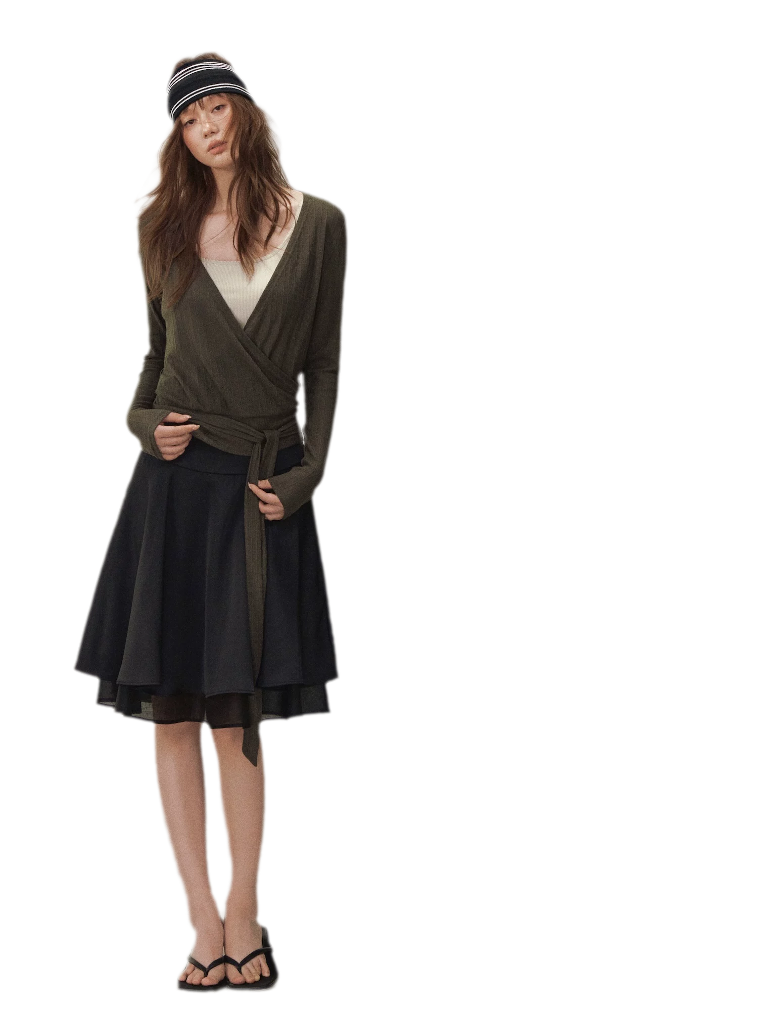 Satin Midi Skirt