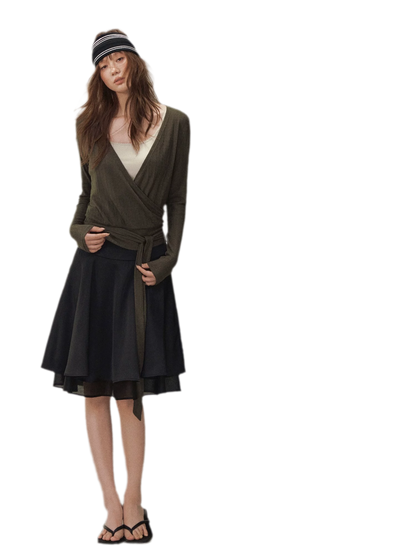 Satin Midi Skirt