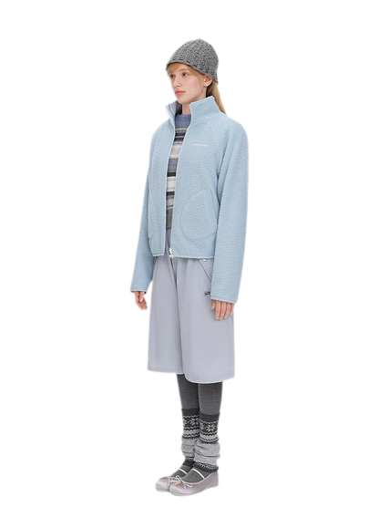Printed Fleece Raglan Jacket