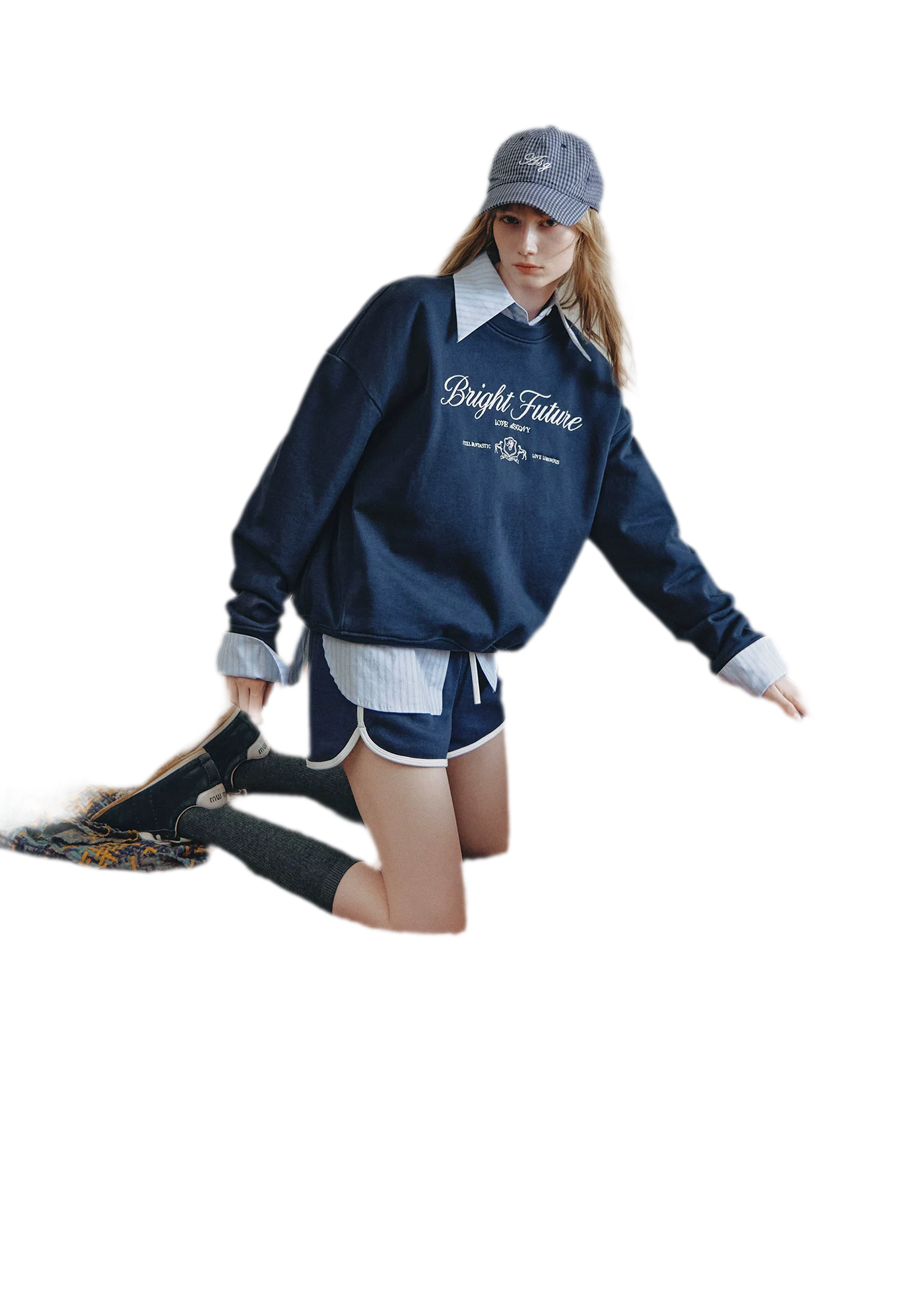 Embroidered Graphic Crewneck Sweatshirt