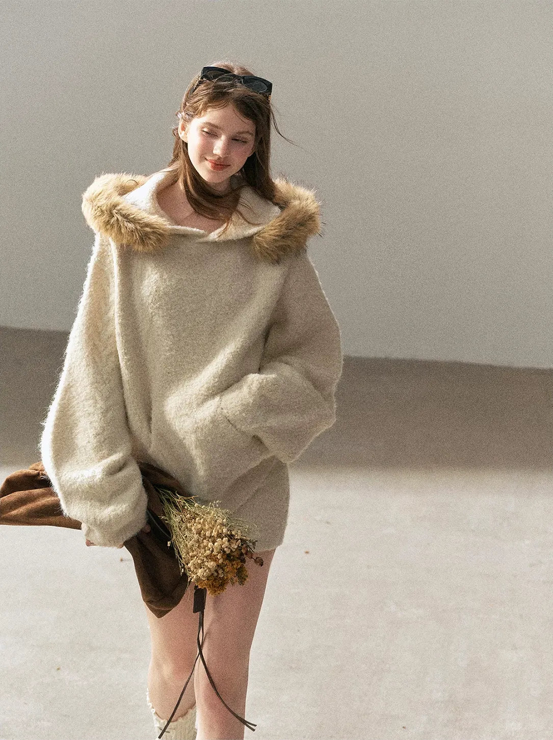 Loop Knit Hooded Set