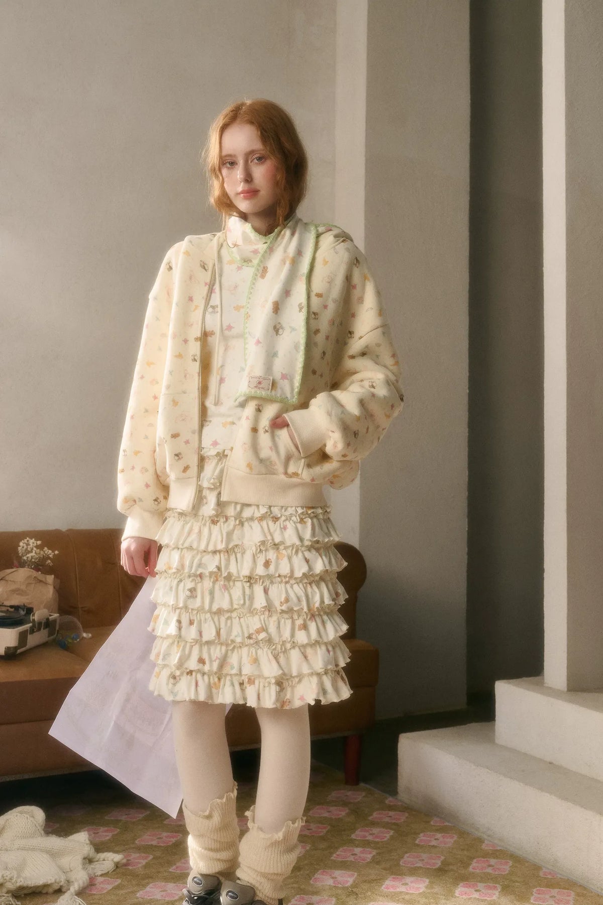 Printed Layered Cake Skirt — Load image 8 in gallery view