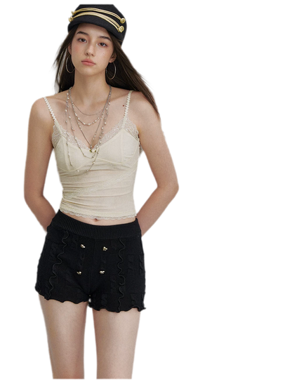 Lace Velvet Cami Top