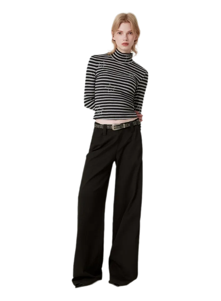 Soft Structured Wide-Leg Trousers