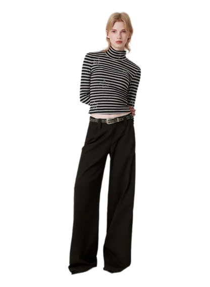 Soft Structured Wide-Leg Trousers