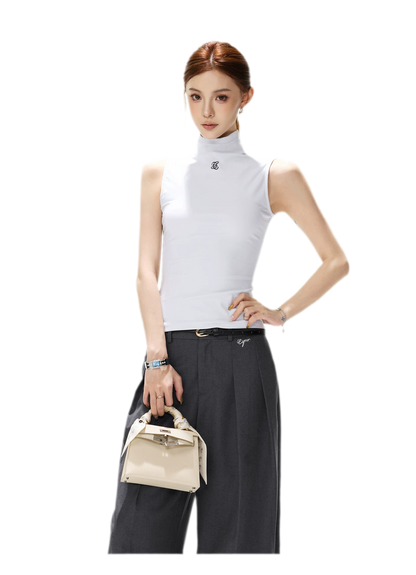 Tailored Wide-Leg Pants