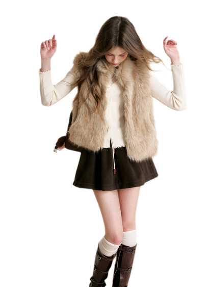 Eco Faux Fur Vest