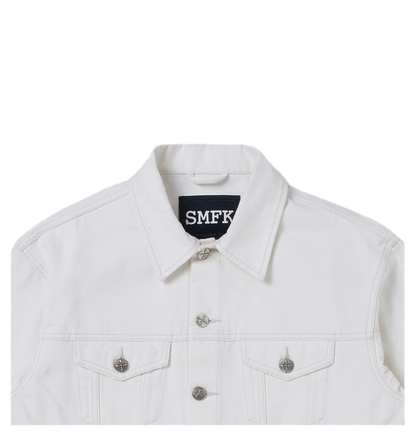 Cross Statue Denim Jacket