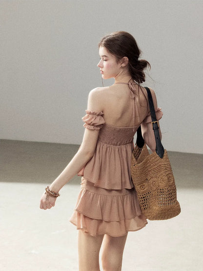 Pleated Chiffon Mini Set
