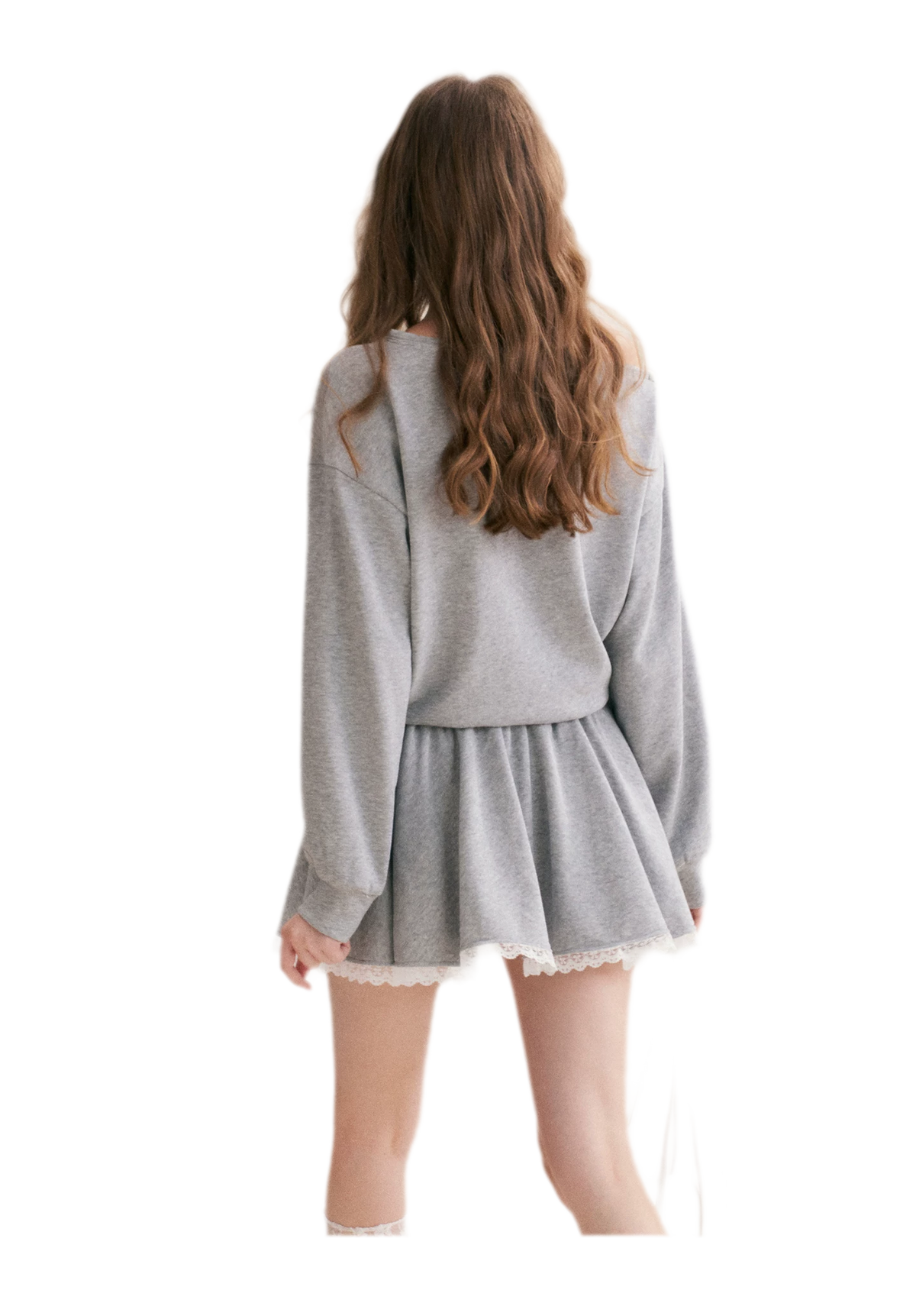 Lace Trim Off-Shoulder Dress