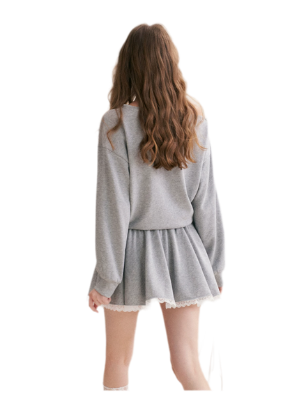 Lace Trim Off-Shoulder Dress