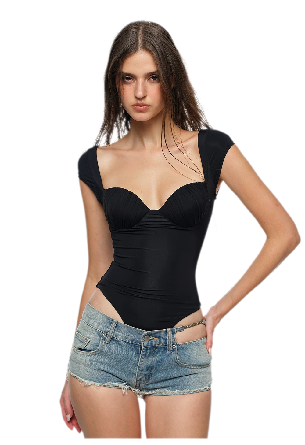 Ruched Cup Bodysuit