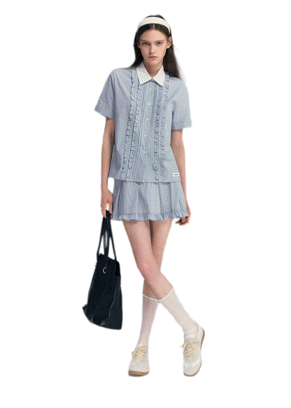 Blue Plaid Set