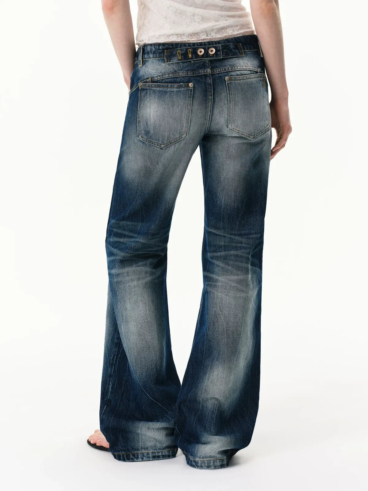 Low-Rise Straight Jeans