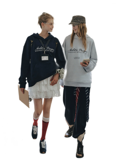 Embroidered Cotton Hooded Sweatshirt