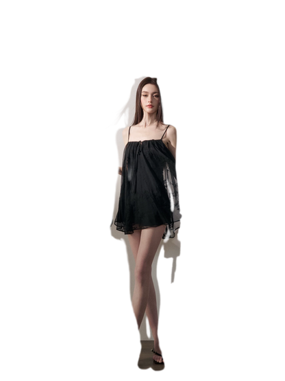 Ruched Tulle Camisole