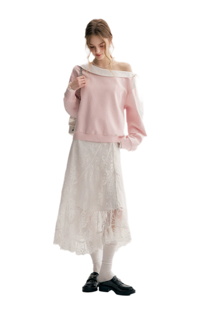Layered Lace A-Line Skirt