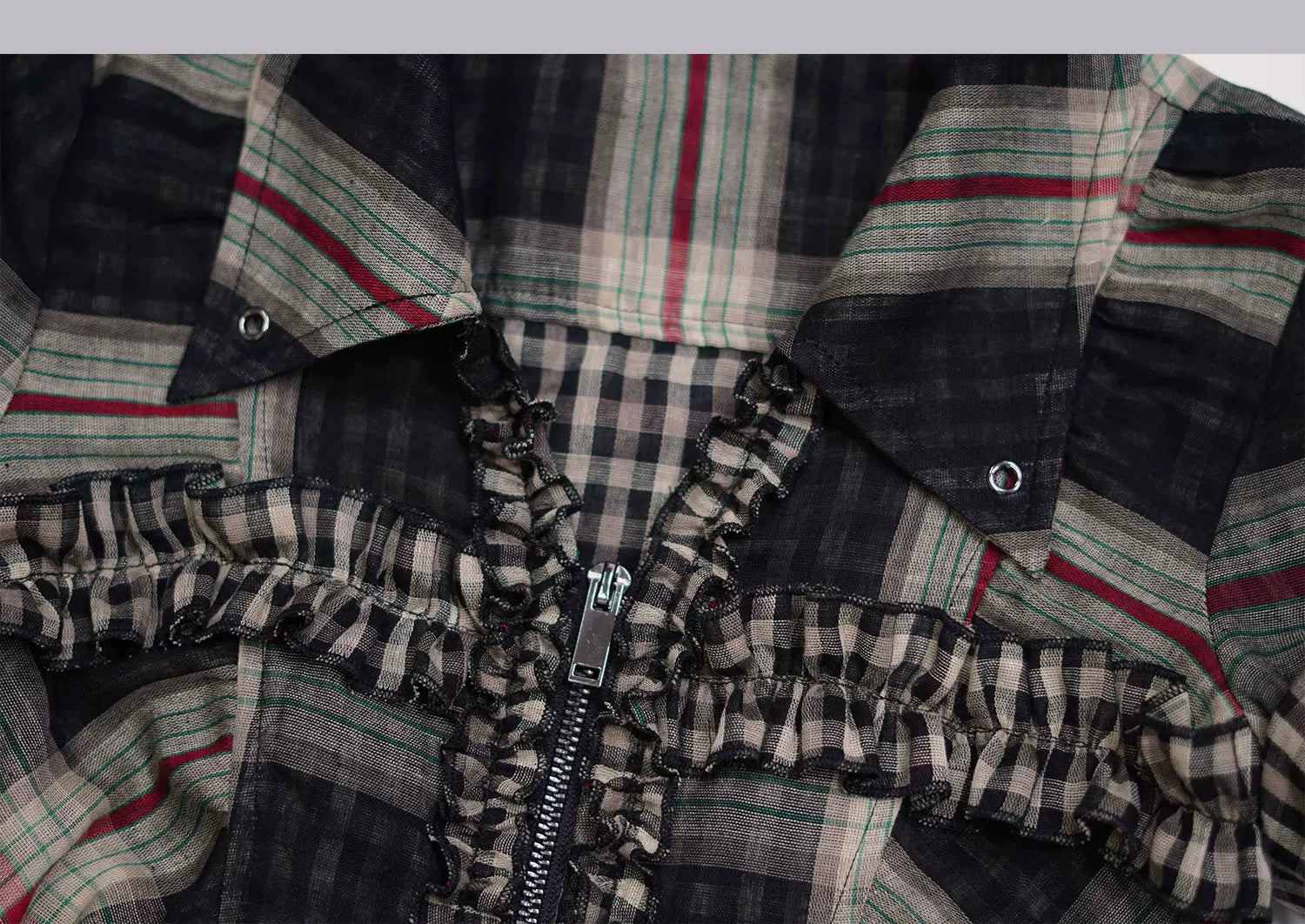 Studded Ruffle Short Shirt