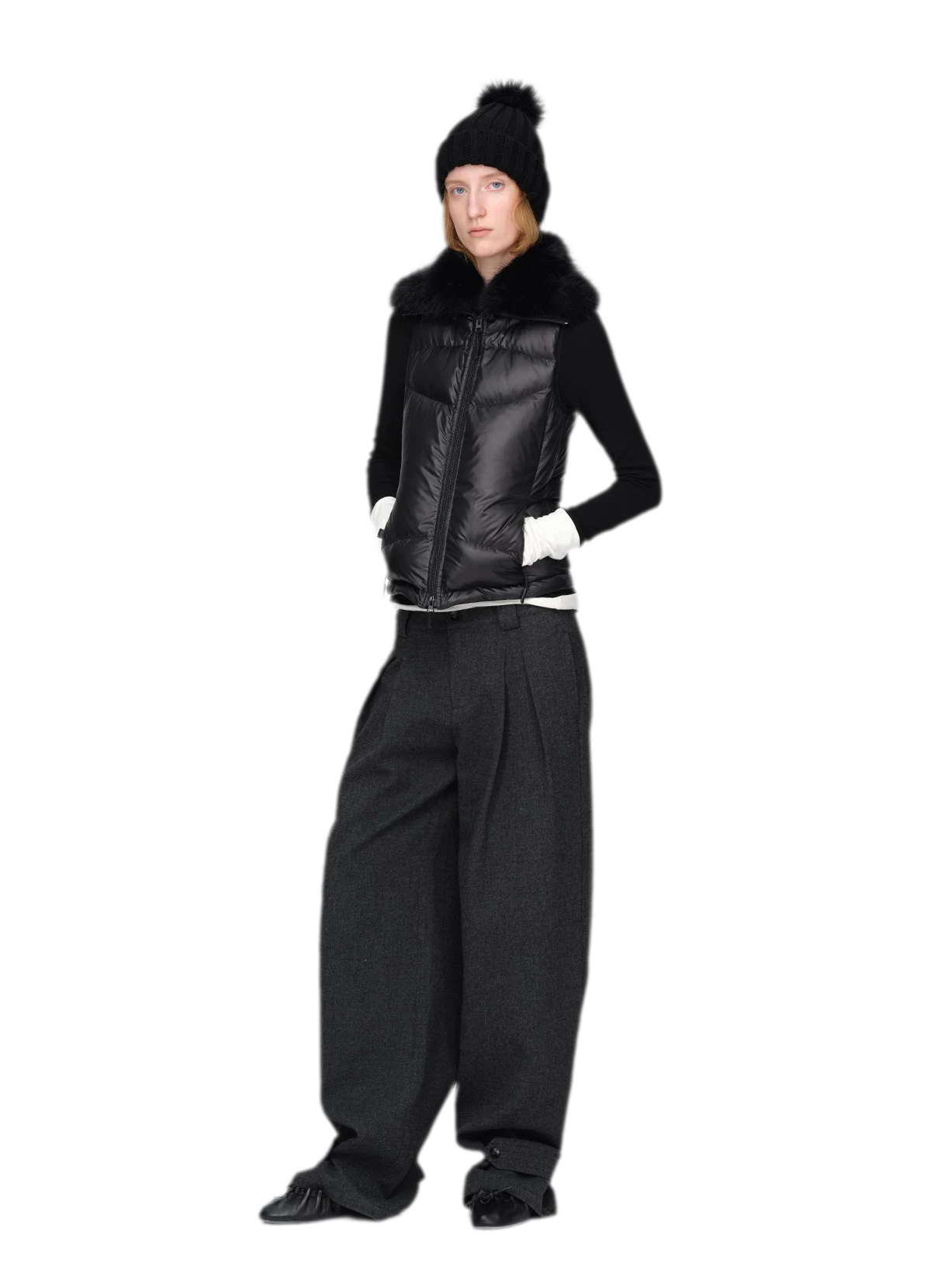Gilet matelassé en duvet brillant