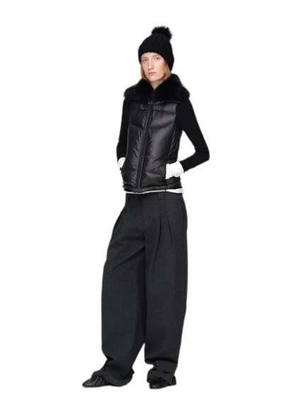 Gilet matelassé en duvet brillant