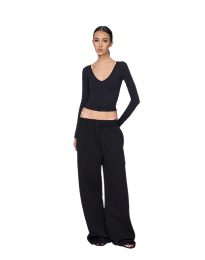 Deep V Slim Top