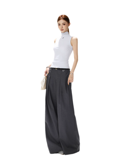 Haze Blue Slim Knit Top