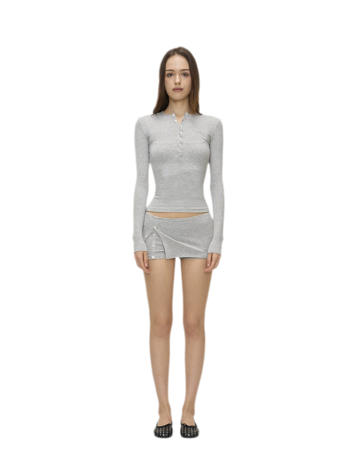 Ribbed Button Trim Set