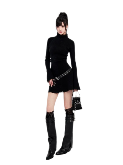 Metal Cross Punk Belt