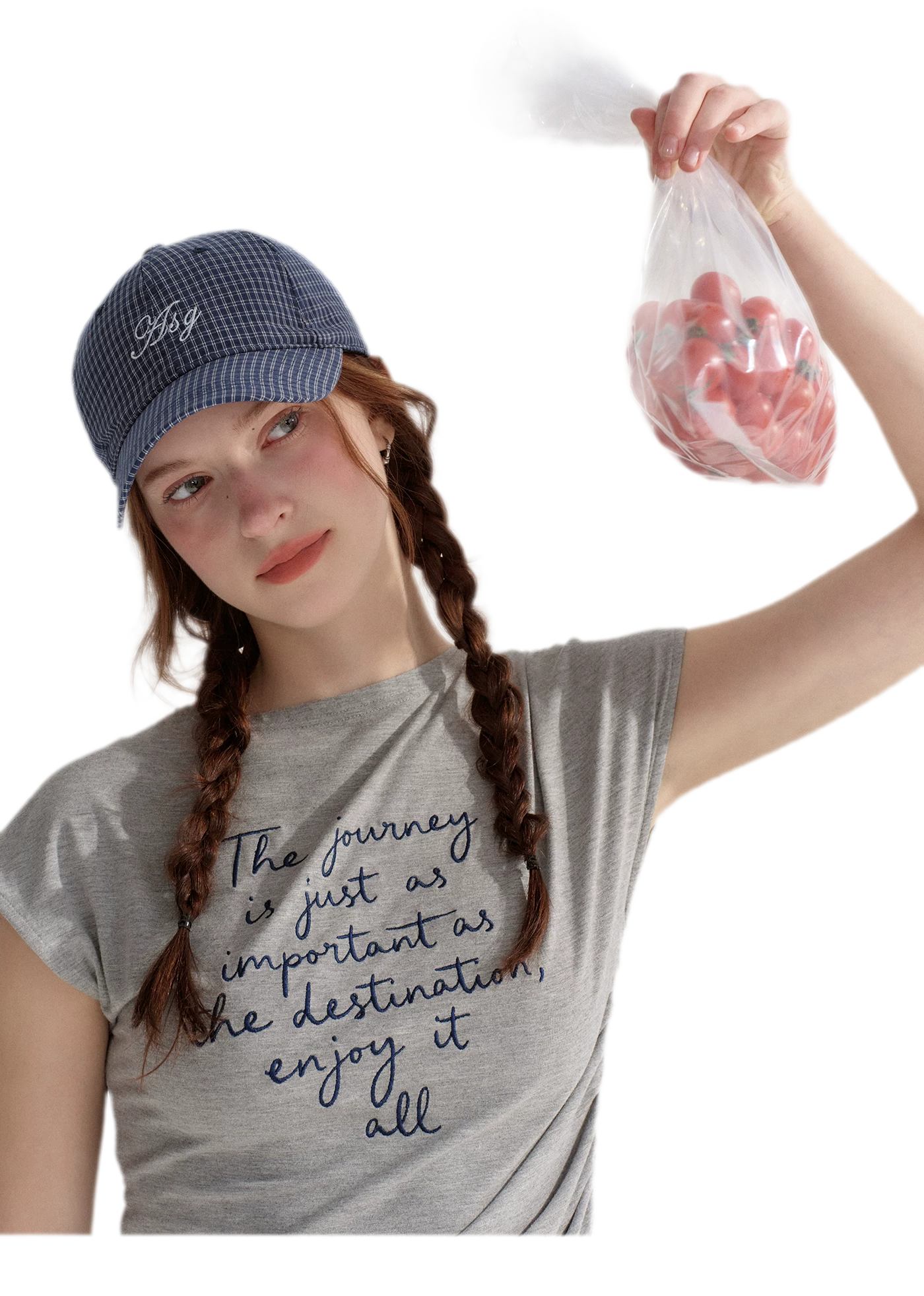 Ruched Embroidered Sleeve T-Shirt