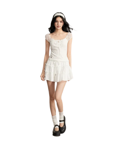 Lace Tie Skirt