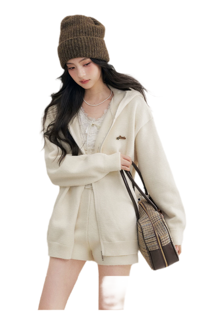 Cozy Knit Hoodie Set