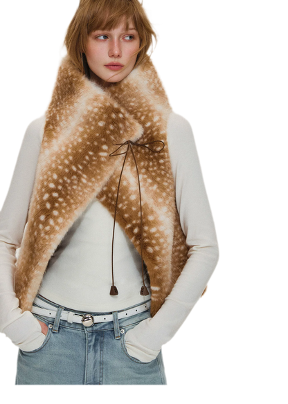 Plush Faux Fur Cropped Vest