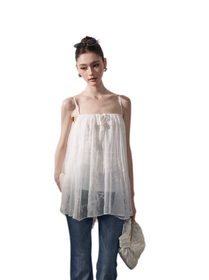 Sheer Chiffon A-Line Cami