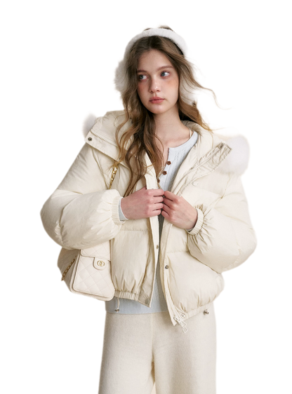Puffer Hooded Down Jacket