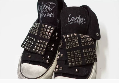 Punk Graffiti Canvas Sneakers