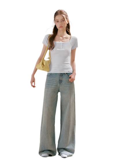 Lace Trim Tee