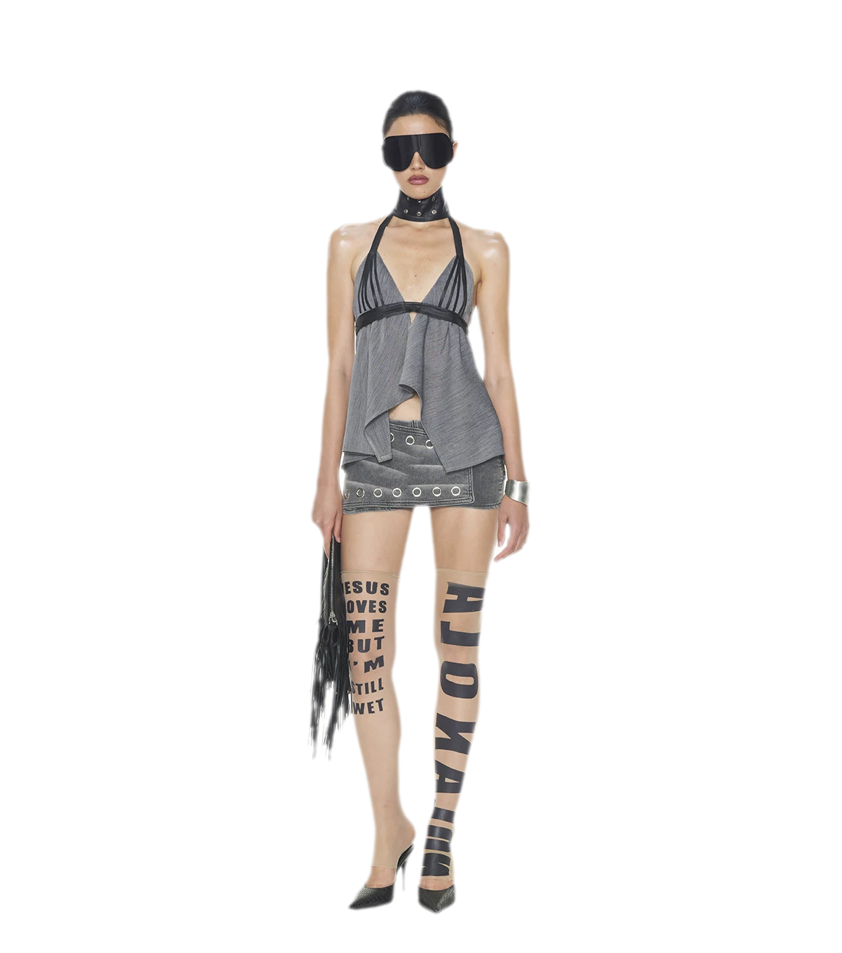 V-Neck Halter Top