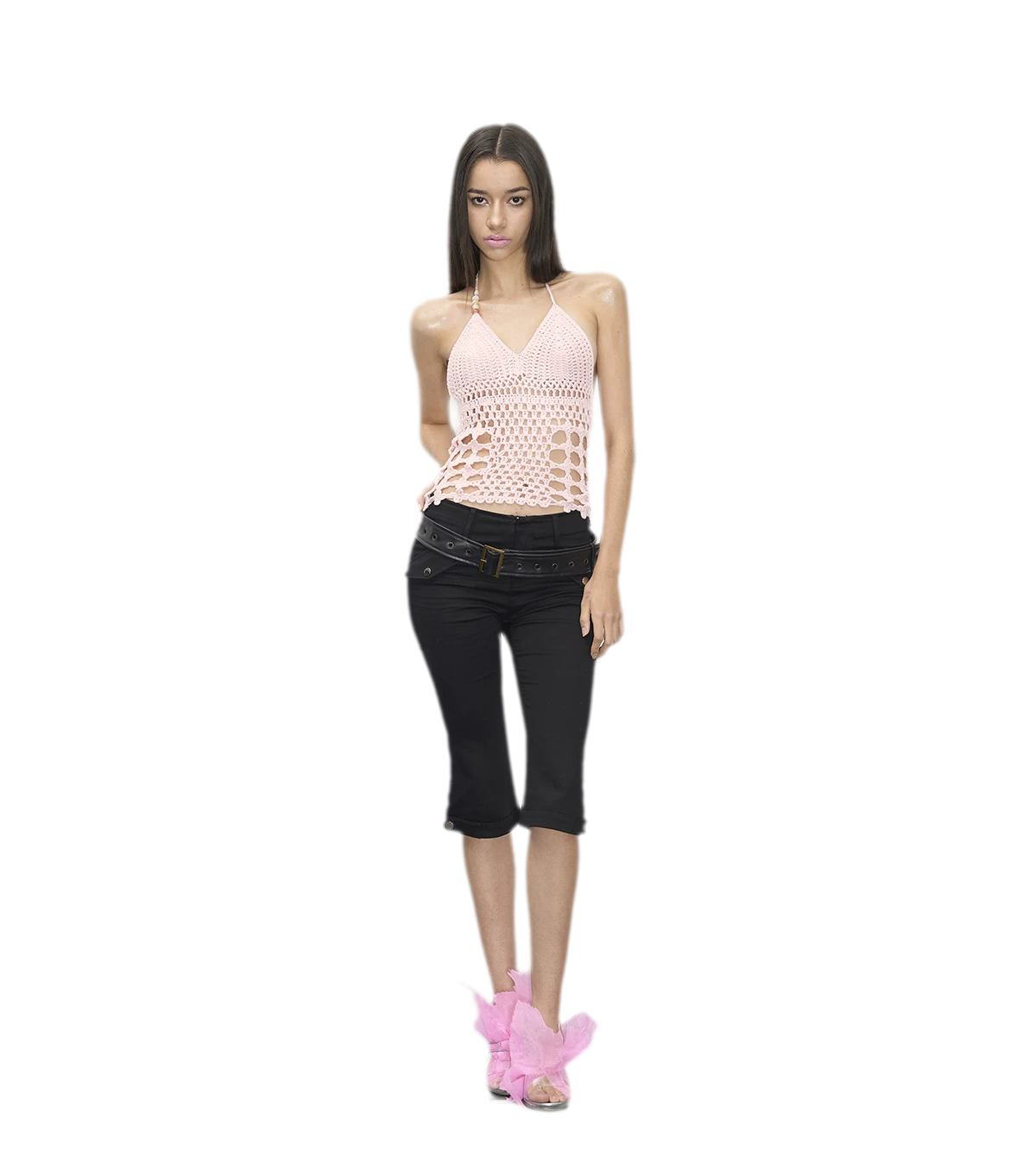 Handmade Crochet V-Neck Top