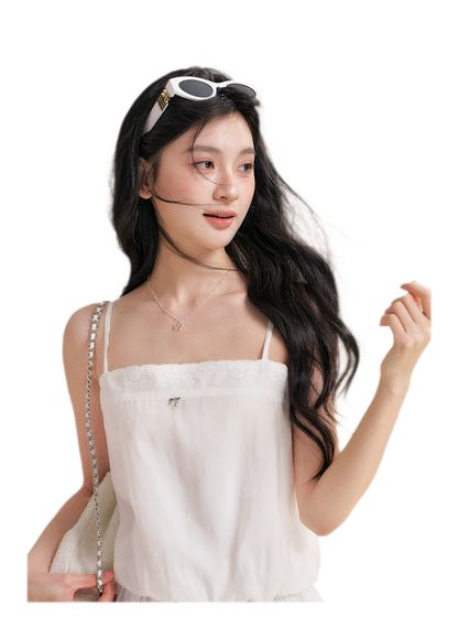 Soft Tencel Lace Dress &amp; Cardigan Set