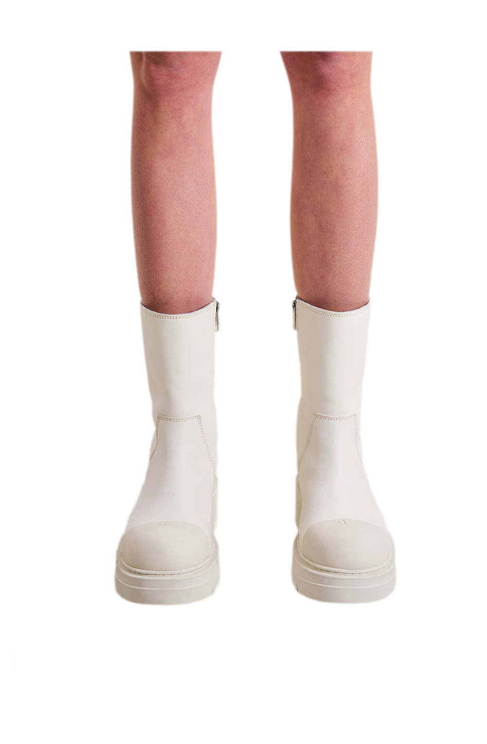 Mid-Calf Leather Boots