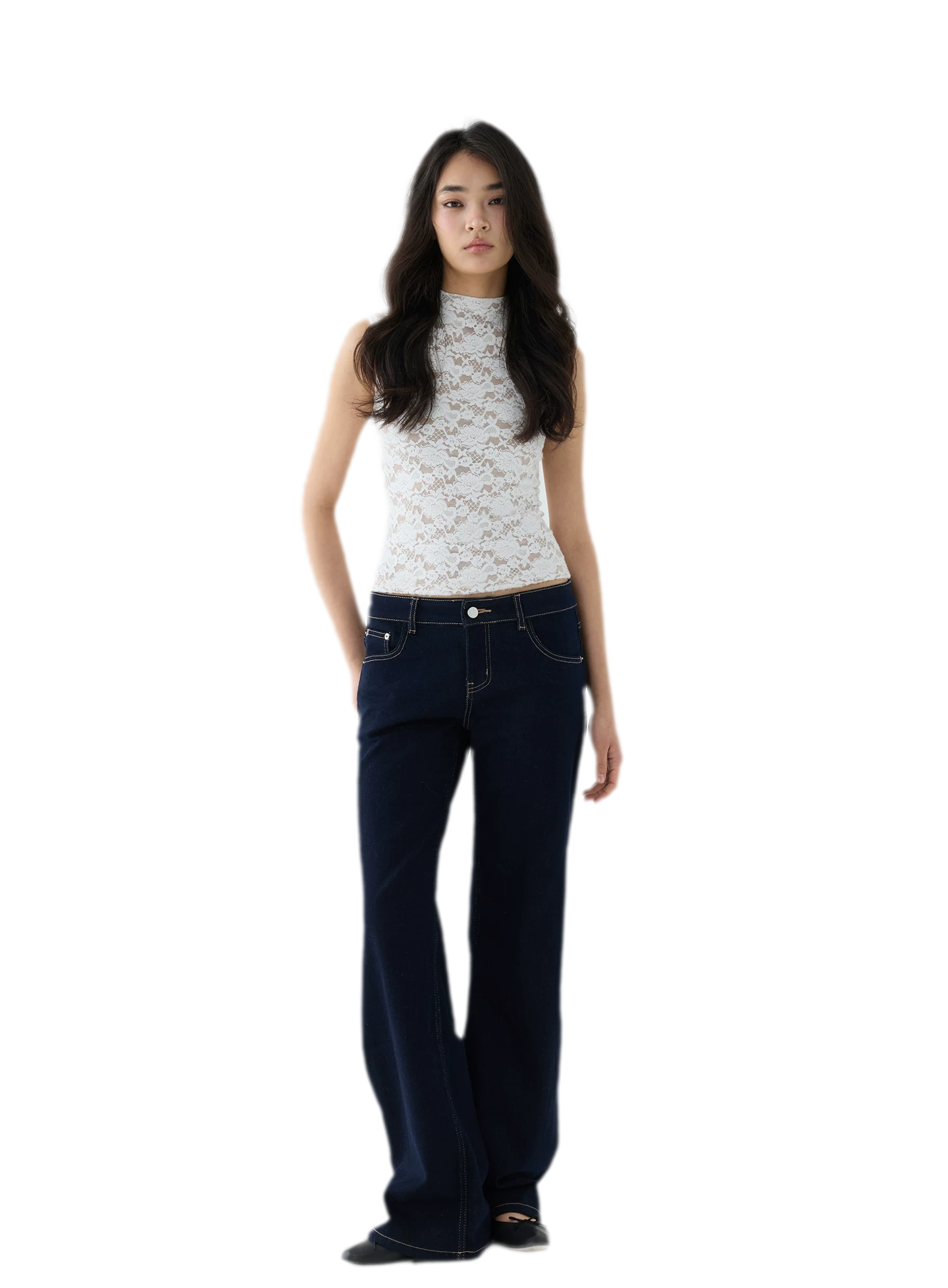 Stretch Lace Cropped Camisole