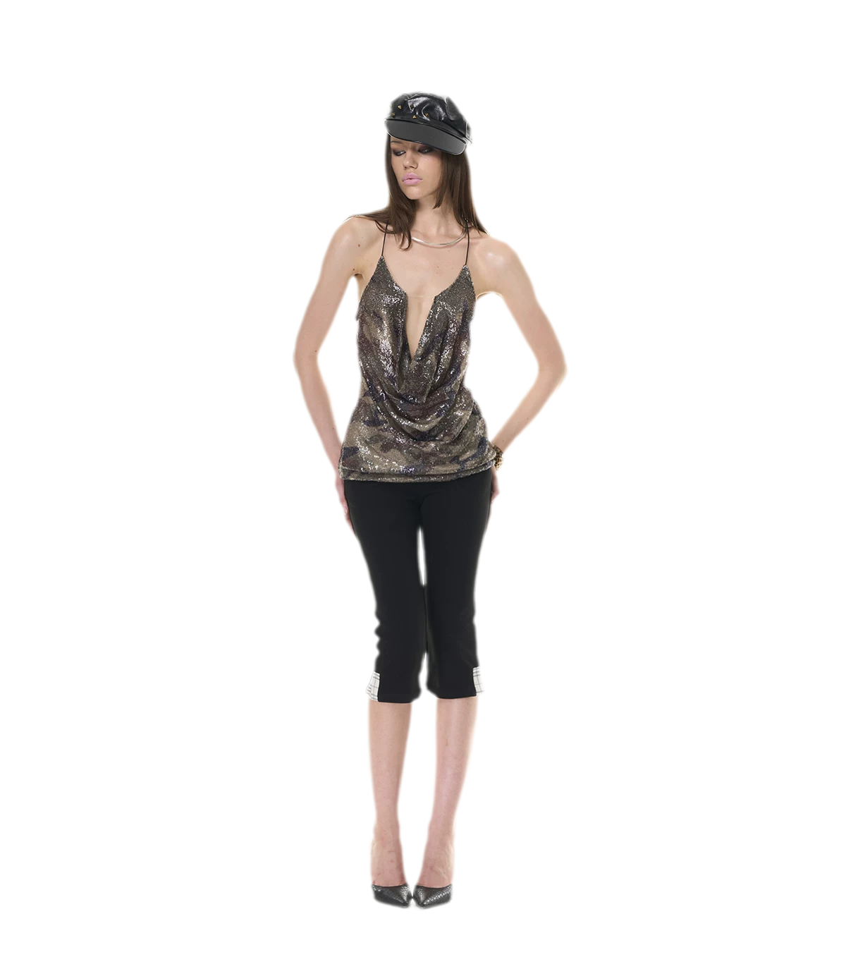 Camouflage Halter Mini Dress