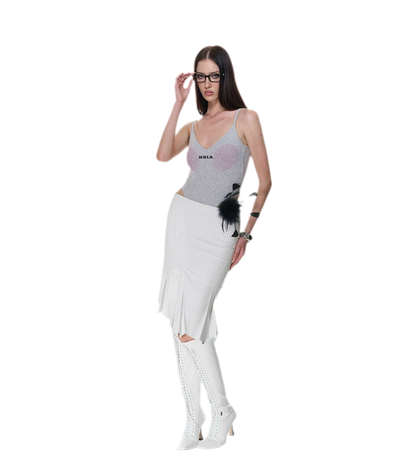 Fingerprint Print Backless Jumpsuit