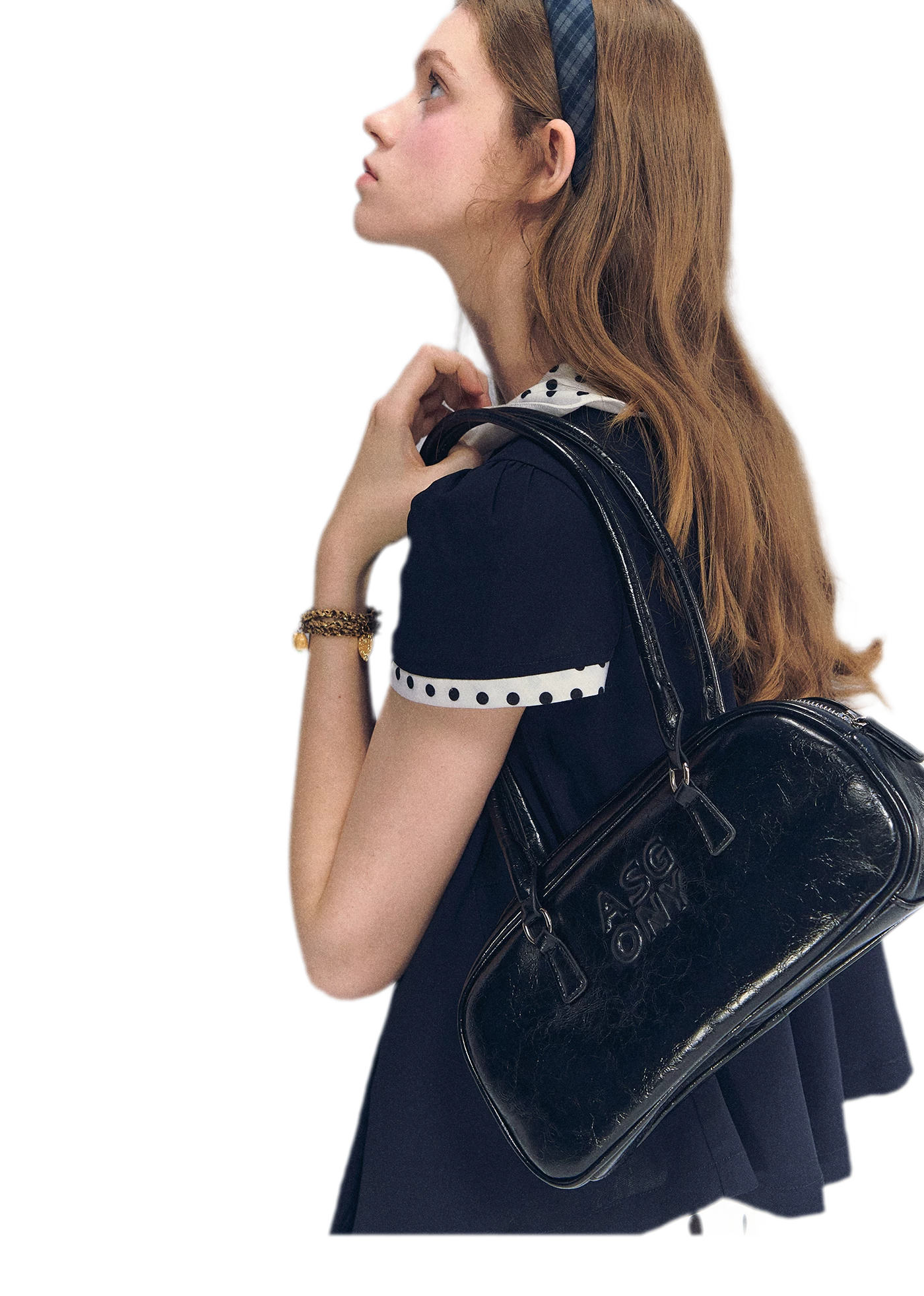 Polka Dot Doll Collar Top