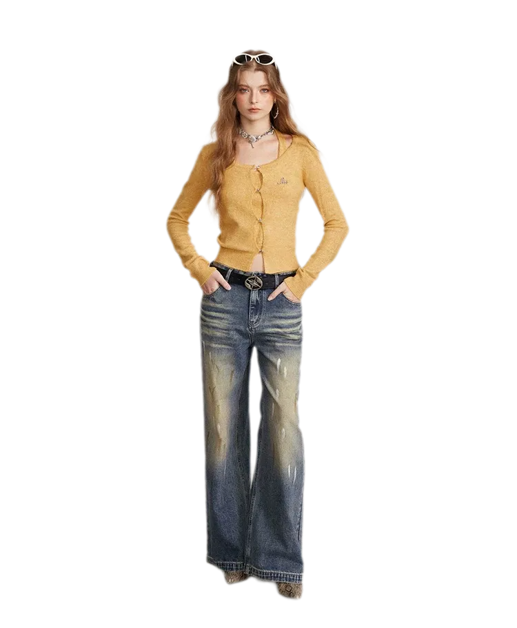 Soft Halter Cropped Cardigan