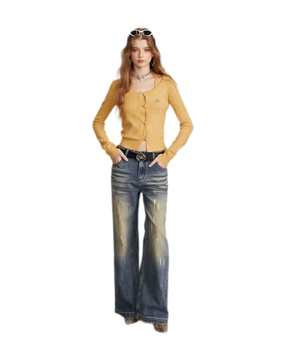 Soft Halter Cropped Cardigan