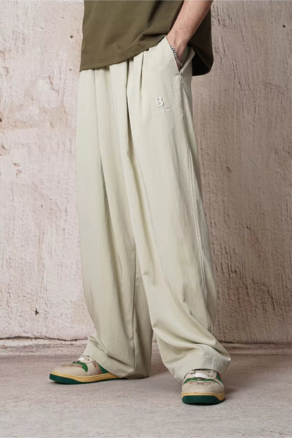 Relaxed Straight-Leg Trousers