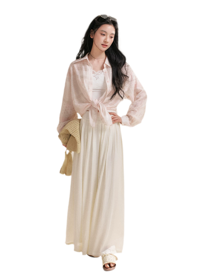 Pleated Wide-Leg Pants