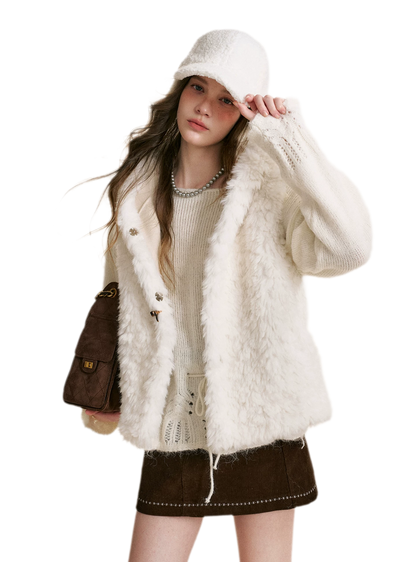 Bear Fleece Hooded Vest
