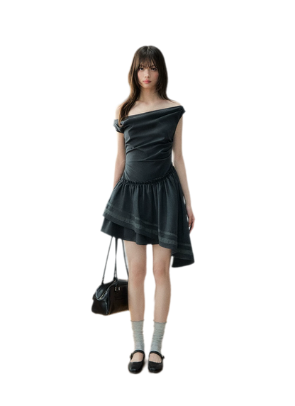 Asymmetric One-Shoulder Dress